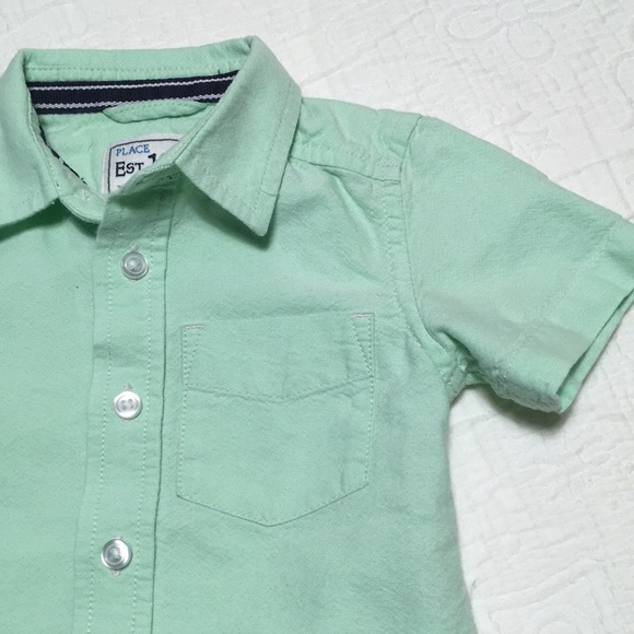 6-9m (5/$20) Mint Summer Button-Down by 1989 Place - Picture 5 of 12